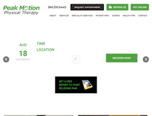 Tablet Screenshot of mypeakmotion.com